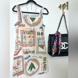 🆕Made in Italy Linen Cotton blend dress S ptp 18” l 36”